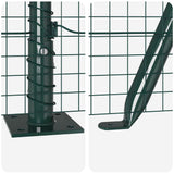Welded Wire Fence with Concrete Base 10 x 0.6 m 3352395