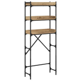 Washing Machine Shelf with Shelf Artisan Oak 67 x 25 x 163 cm 883551