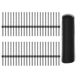 Fence with Post Grey 0.4 x 100 m Steel and PVC 3336913