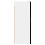 Wall Glass Cabinet PORTO Black 60 x 31 x 80 cm Engineered Wood 885436