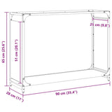 Firewood Rack Black 90x28x65 cm Cold-rolled steel 864203