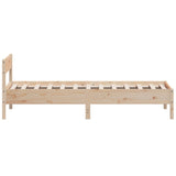 Bed Frame without Mattress 75x190 cm Small Single Solid Wood Pine 842782