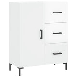 Sideboard High Gloss White 69.5x34x90 cm Engineered Wood 827918