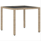 Garden Dining Set 5 pcs Beige Poly rattan 3334880