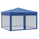 ZNTS Folding Party Tent with Sidewalls Blue 3x3 m 93528