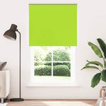 ZNTS Roller Blind Blackout Leaves Green 125x210 cm Fabric Width 121.6 cm Polyester 4011315