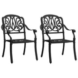Bistro Set Black Cast aluminium Standard Durable Bistro Set 3070575