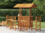 Garden Bar Set Natural Wood Solid Acacia wood Medium Durable 3116005