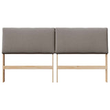Upholstered Headboard Taupe 180 cm Solid Pine Wood 879272
