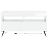 LED TV Cabinet BREDA High Gloss White Engineered Wood 897659