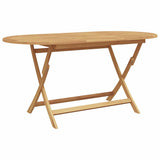 Garden Dining Set 5 pcs Brown Solid Teak Wood 3356878