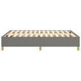Box Spring Bed Frame Dark Grey Double Fabric 3121209