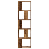 Bookcase 5-Tier Old Wood 45x23,5x162,5 cm Engineered Wood 852787