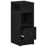 Bedside Cabinets 2 pcs with Drawer Black 25x31x66 cm 858617