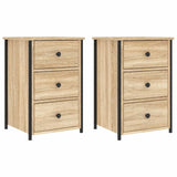 Bedside Cabinets 2 pcs Sonoma Oak 40x36x60 cm Engineered Wood 825996