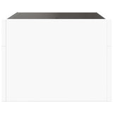 Bedside Table with Infinity LED White 40x40x30 cm 3284070