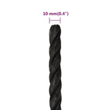 Work Rope Black 10 mm 500 m Polypropylene 153015