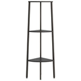 3-Tier Corner Shelf Black 45.5x31.5x120 cm 336390