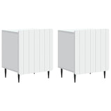 Bedside Cabinet 2 pcs White 43 x 34.5 x 52 cm Engineered Wood 894336