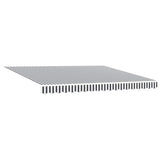 Manual Retractable Awning Anthracite and White 400x300 cm 3310230