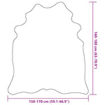 Real Cow Hide Rug Black 150x170 cm 284341