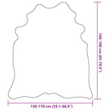 Real Cow Hide Rug Black 150x170 cm 284341