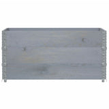Pallet Collars 3 pcs Grey 120x80 cm Solid Wood Pine 3295368