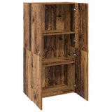 Office Cabinet Black Oak 60 x 32 x 115 cm Engineered Wood 879636