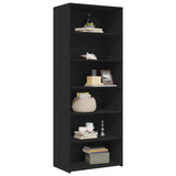 Highboard Black 70x41x185 cm Engineered Wood 3281688