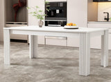 4 Seater Dining room table, MDF Wood Rectangle Modern Dining,Room Furniture Unit, Small N606P272566W