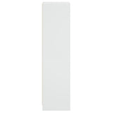 Highboard with Glass Doors White 35x37x142 cm 836434