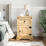 ZNTS Bedside Cabinet Corona 45x35x64 cm Solid Wood Pine 4005655