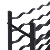 Wine Rack for 96 Bottles Black Iron 325923