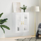 Wall Mounted Cabinet White 69.5x34x90 cm 828460