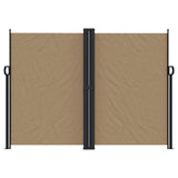 ZNTS Retractable Side Awning Taupe 180x1200 cm 4004844