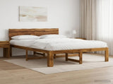Double Bed Frame with Headboard ROSTOCK Natural 120 x 190 cm 903360
