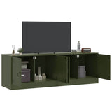 TV Cabinets 2 pcs Olive Green 67x39x44 cm Steel 841640