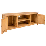 TV Cabinet 110x35x44 cm Solid Oak Wood 327434