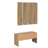 Hallway Furniture Set Artisan Oak Engineered Wood 857020