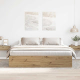 Bed Frame without Mattress Artisan Oak 180x200cm Super King Engineered Wood 3328862