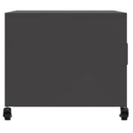 ZNTS Coffee Table Black 68x50x43.5 cm Steel 846686