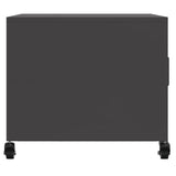 ZNTS Coffee Table Black 68x50x43.5 cm Steel 846686