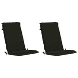 High Back Chair Cushion GEMERT 2 pcs 100% Polyester Black 945906