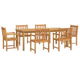 7 Piece Garden Dining Set Solid Wood Acacia 3206279
