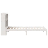 Bookcase Bed without Mattress White 90x200 cm Solid Wood Pine 3321621