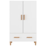 Highboard White 70x31x115 cm Engineered Wood 812528