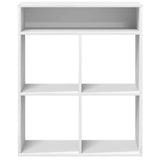 Book Cabinet White 66x31x80 cm Engineered Wood 860292