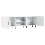 TV Cabinet White 150x30x50 cm Engineered Wood 829108
