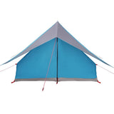 Family Tent with Roof Blue and Grey 256 x 256 x 185 cm 4100677