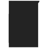 Drawer Cabinet Black 40x50x76 cm Engineered Wood 801806